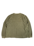 Y2K Cherokee Olive Stripe Cotton Pullover (L)