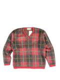 1960s Jantzen Wool Mohair Plaid Pullover (L)