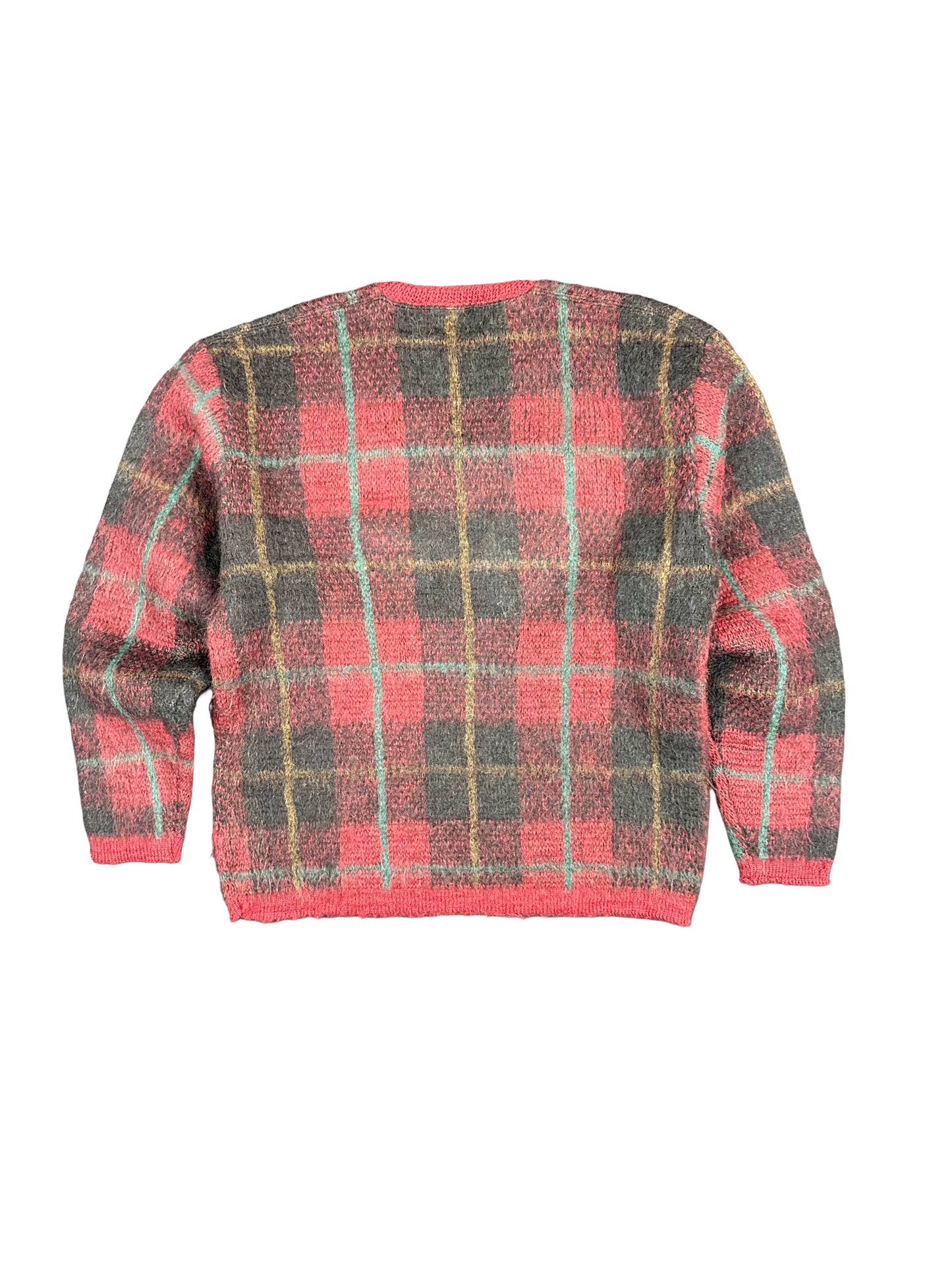 1960s Jantzen Wool Mohair Plaid Pullover (L)