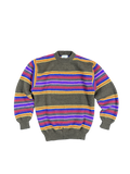 1990s United Colors of Benetton Shetland Wool Striped Sweater (M)