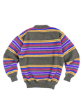 1990s United Colors of Benetton Shetland Wool Striped Sweater (M)