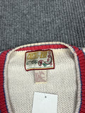 1990s Crystal Kobe Schoolhouse Knit Cardigan (S)