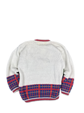 1990s Crystal Kobe Schoolhouse Knit Cardigan (S)