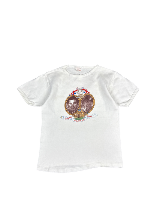 1981 Royal Wedding Charles and Diana Graphic Tee (L)
