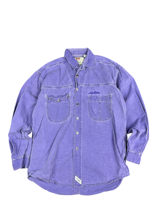 Levi's Purple Garment Dyed Button-Up Shirt (M)