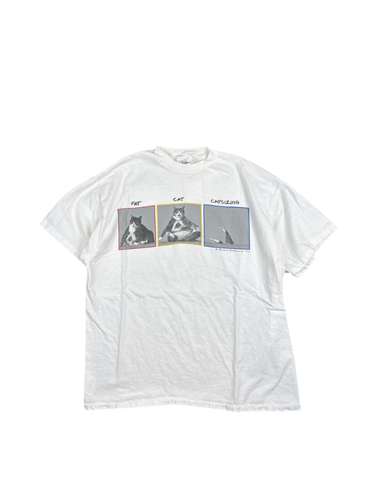 1990s Hanes Fat Cat Capsizing Graphic Tee (XL)