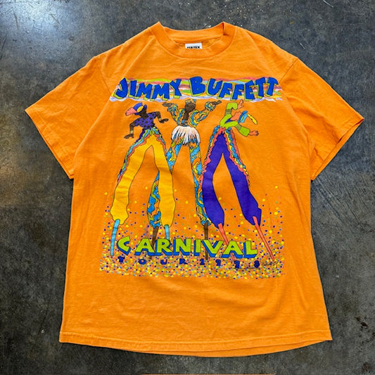 Jimmy Buffett Orange Carnival tee