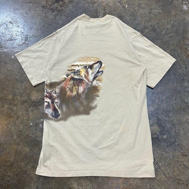 Tan Wolves Nature tee