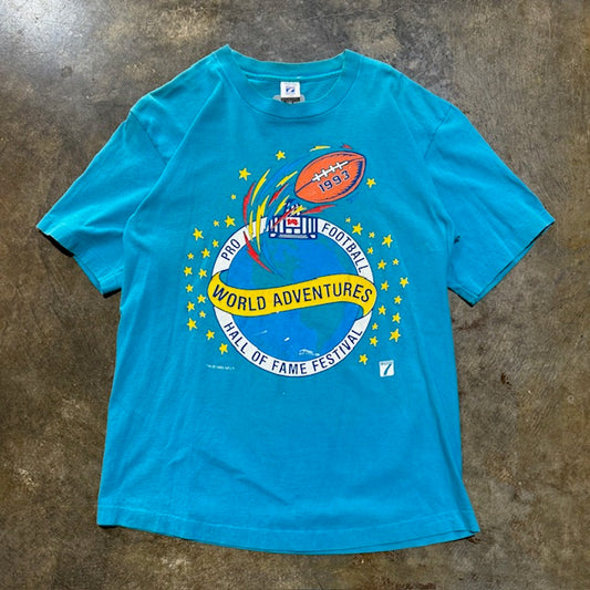 1993 Pro Football World Adventure HOF Tee