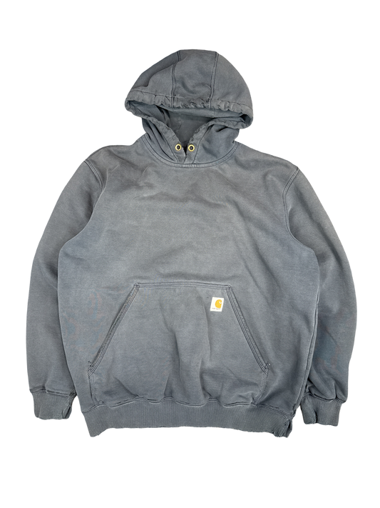 Carhartt Original Fit Washed Blue Pullover Hoodie (L)