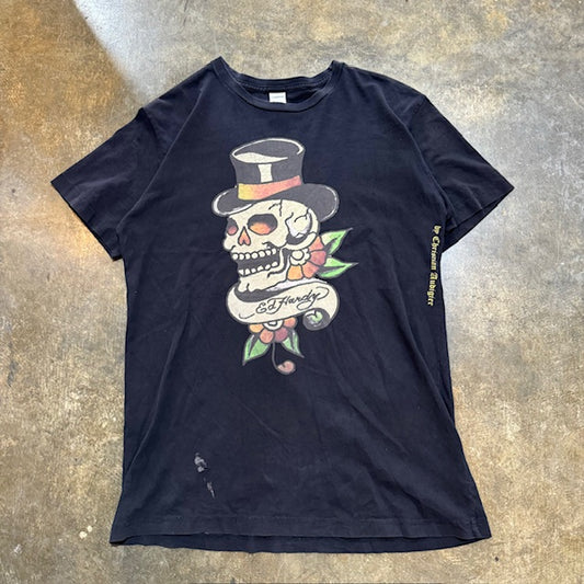 Ed HArdy Skull Top Hat Tee