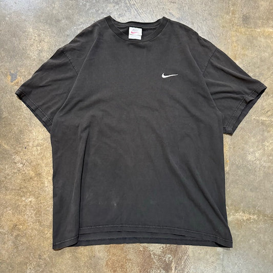 Black Nike White Swoosh Tee