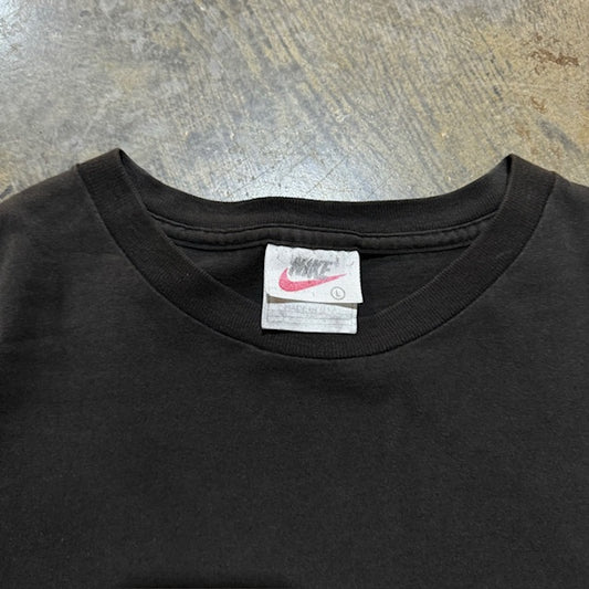 Black Nike White Swoosh Tee