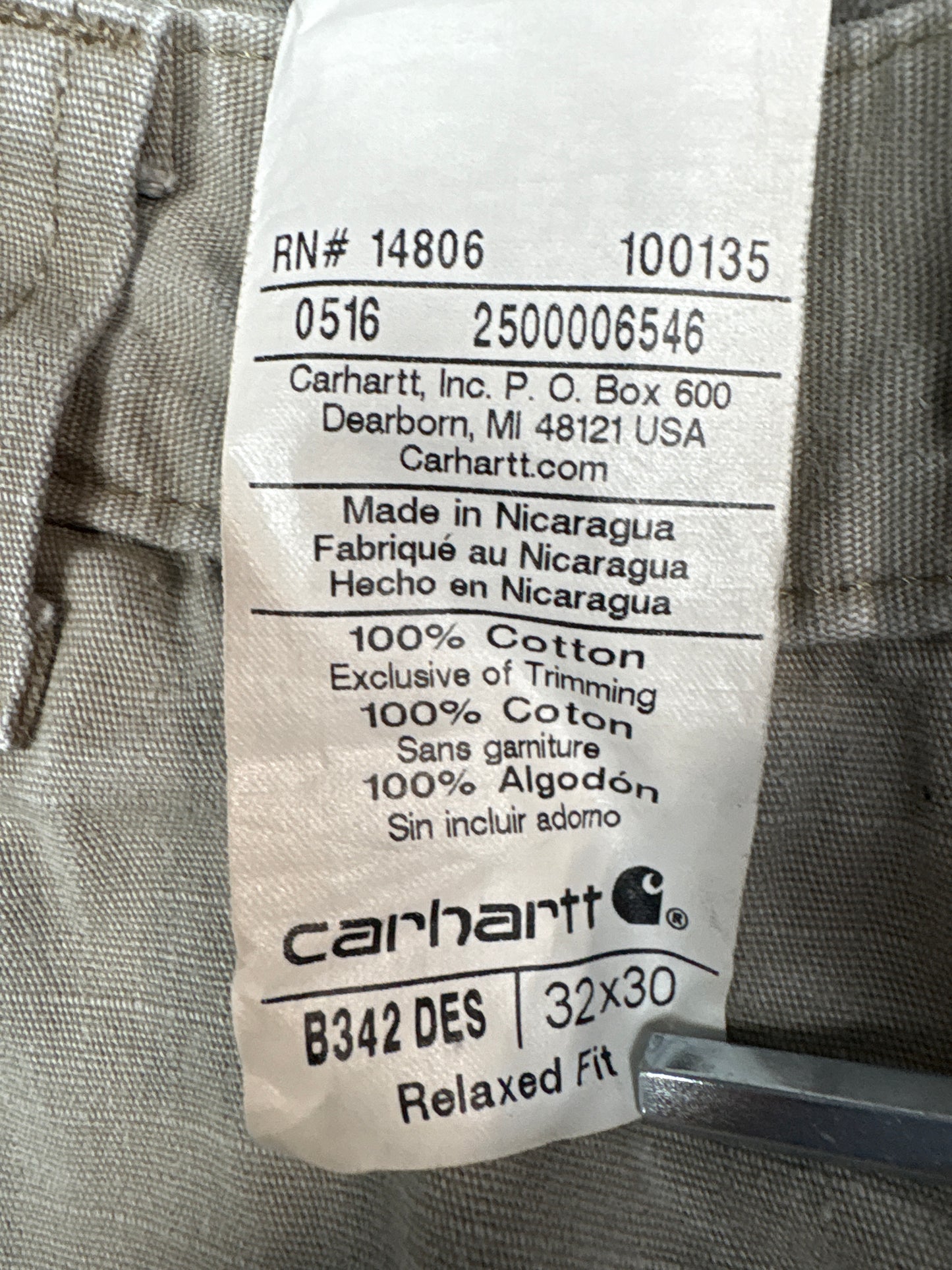 Carhartt Relaxed Fit Work Pants (32x30)