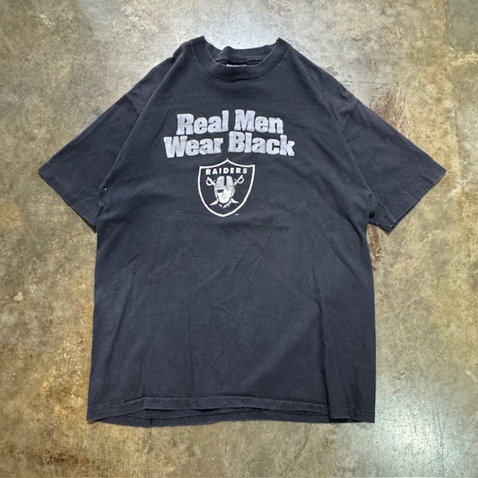 Real Men Wear Black Raiders Tee (One Per Customer)