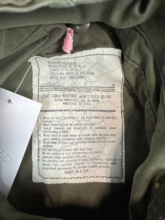 Alpha Industries OG-107 Military Field Jacket (M)