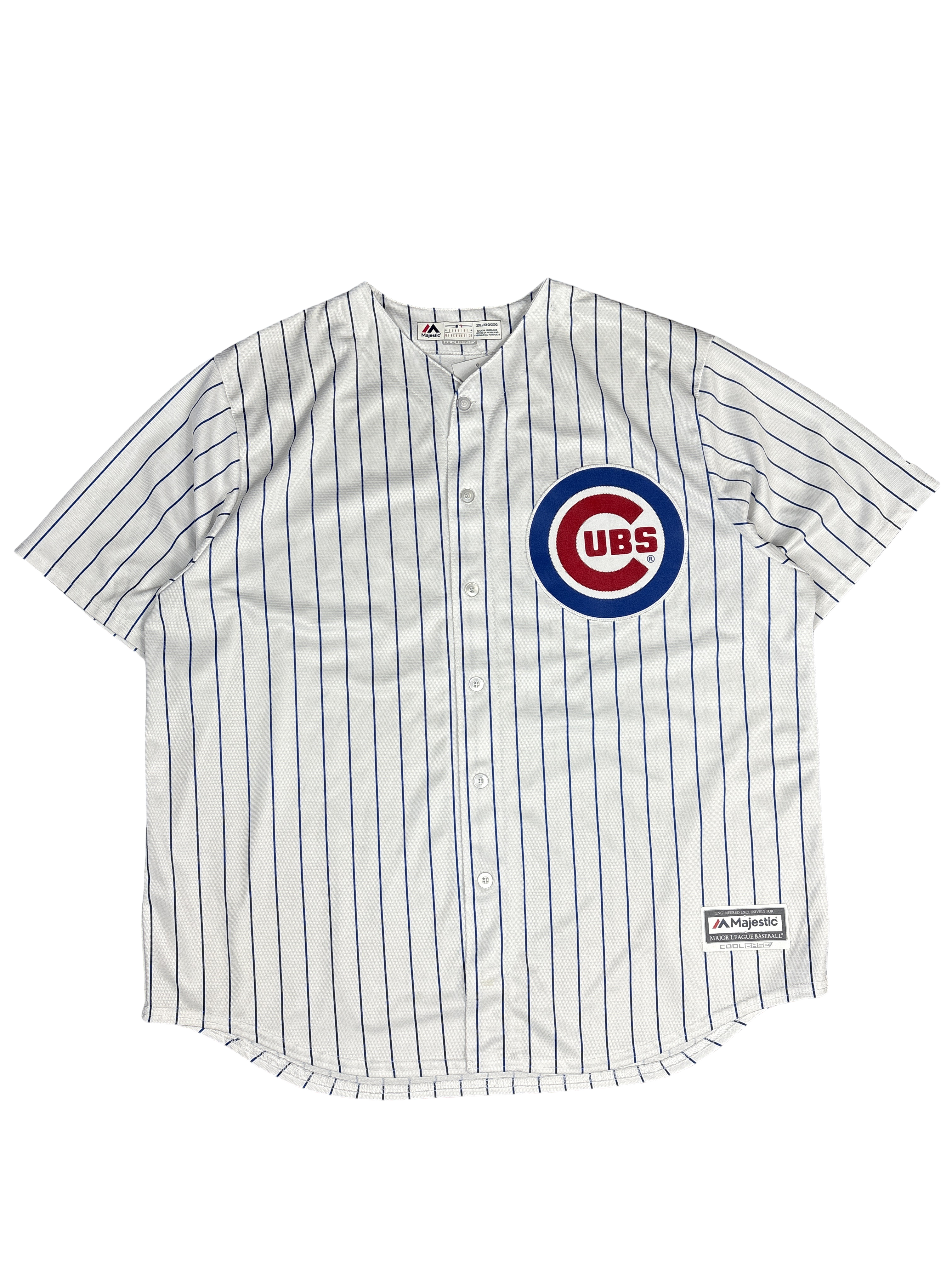 Majestic Chicago Cubs Bryant #17 Pinstripe Jersey (2XL)