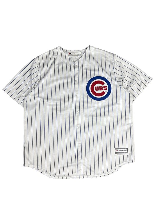 Majestic Chicago Cubs Bryant #17 Pinstripe Jersey (2XL)