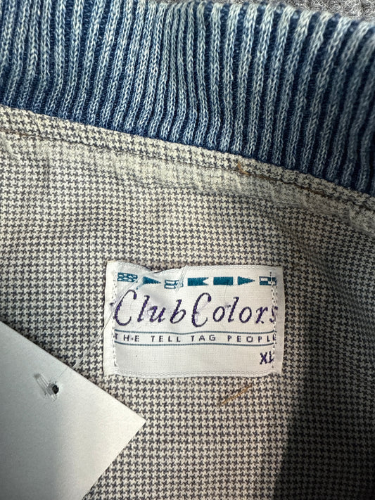 1990s Club Colors Motorola Denim Varsity Jacket (XL)