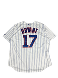 Majestic Chicago Cubs Bryant #17 Pinstripe Jersey (2XL)