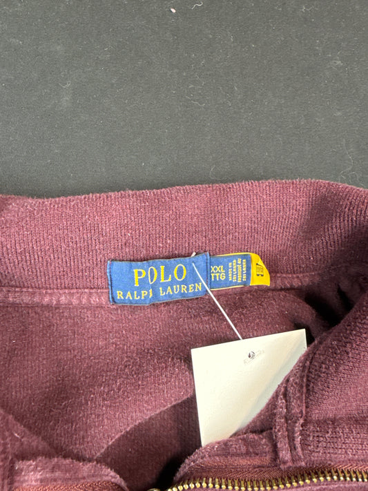 Polo Ralph Lauren Maroon Quarter-Zip Pullover (XXL)