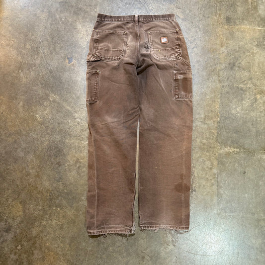 Vintage Brown Faded Double Knee Pants