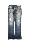 True Religion Ricky Distressed Bootcut Jeans (30x34)