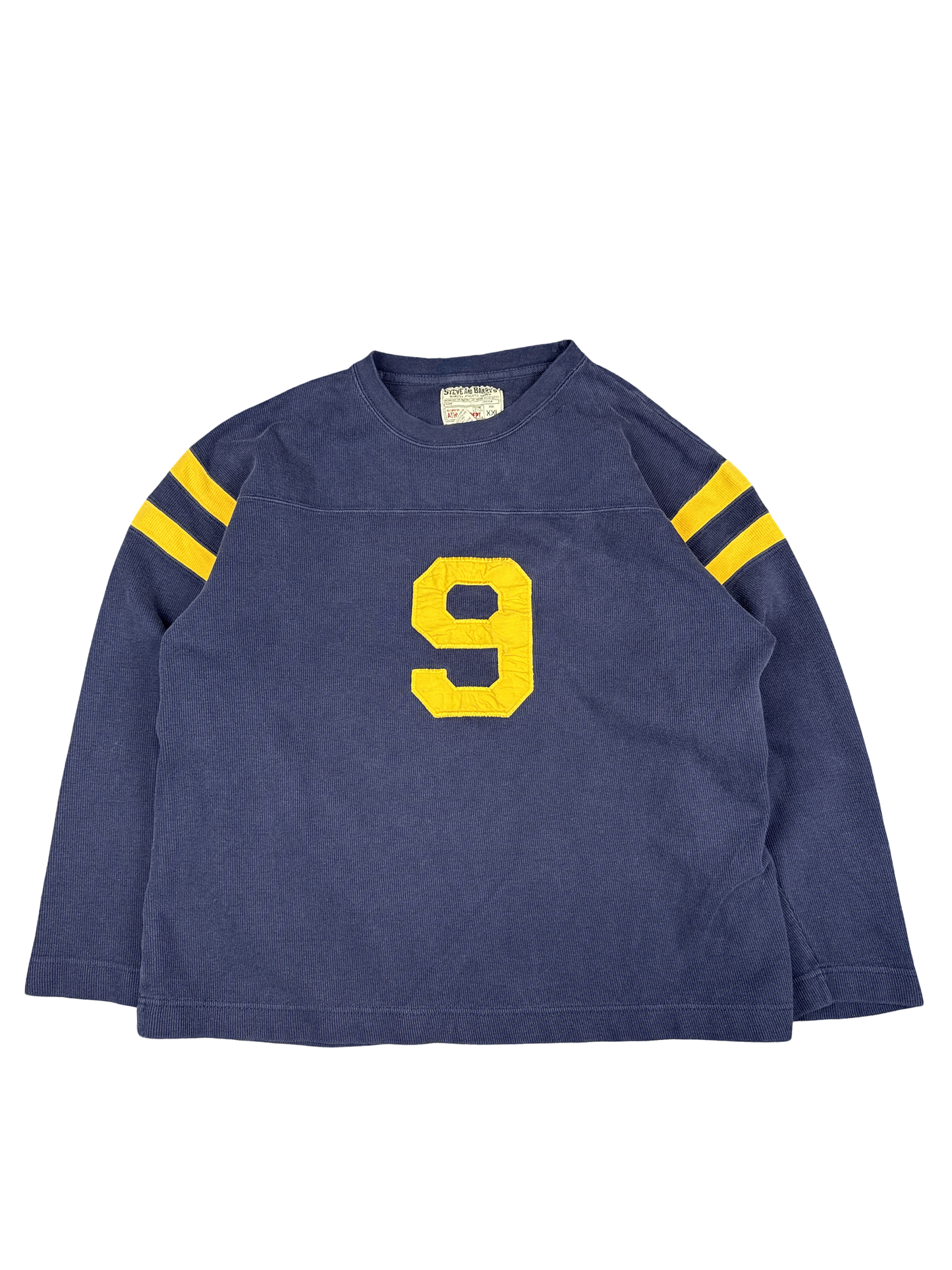 Retro Steve and Barry’s Athletic Dept Navy Crew Sweatshirt #9 (XXL)