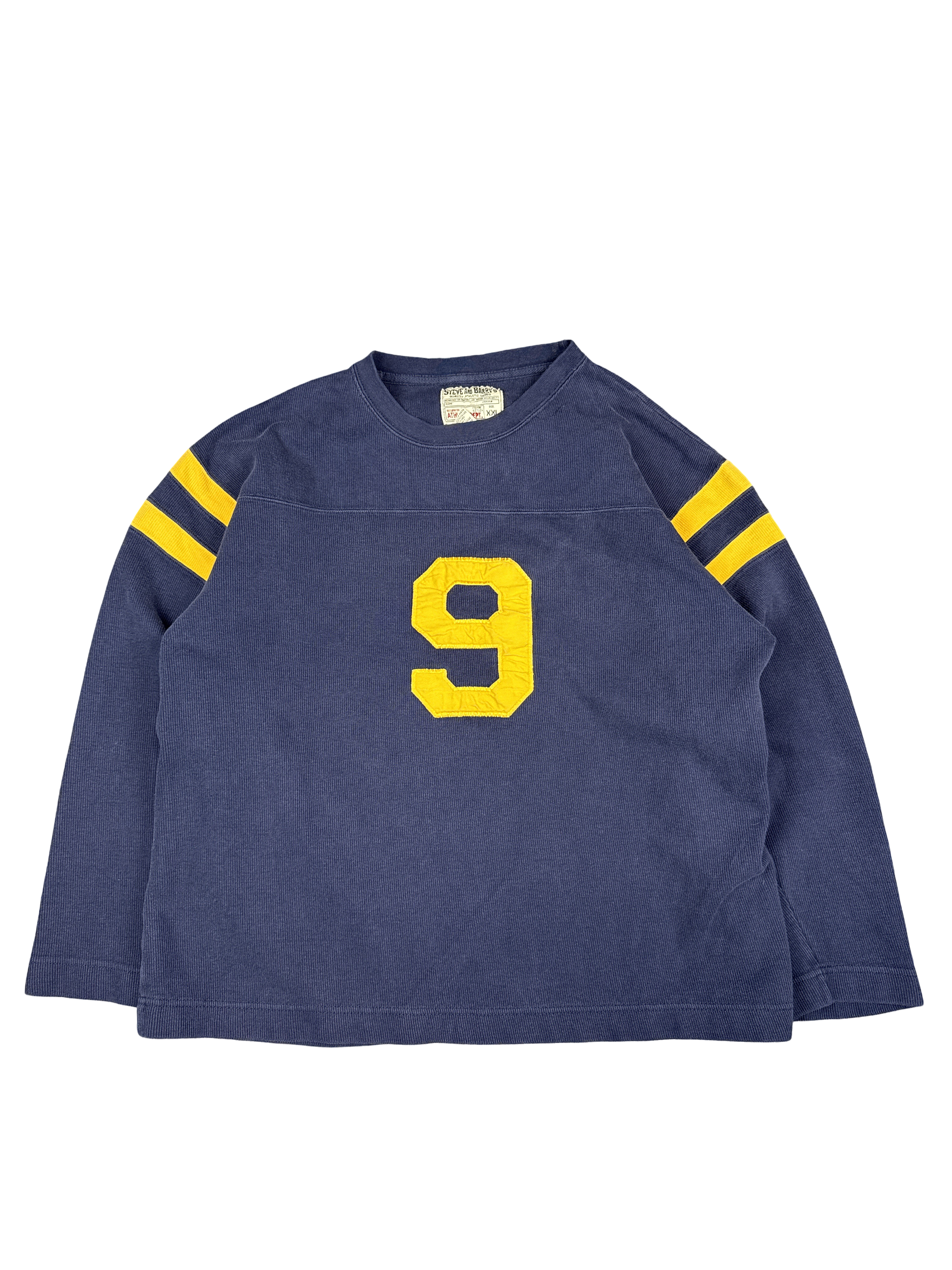Retro Steve and Barry’s Athletic Dept Navy Crew Sweatshirt #9 (XXL)