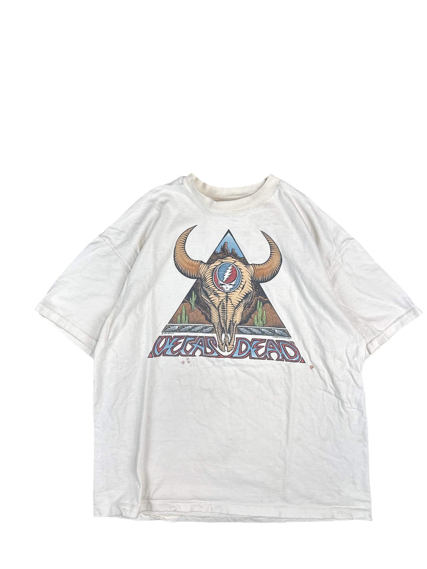 1990s Grateful Dead Vegas Desert Skull Graphic Tee (XL)