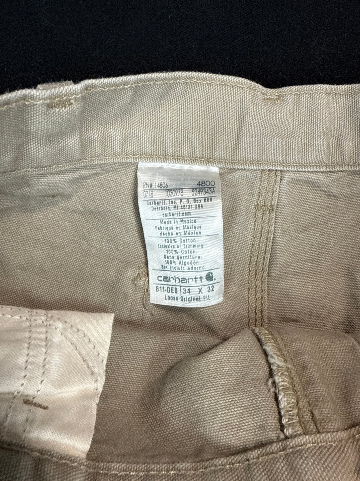 Carhartt Loose Fit Work Pants 34x32 (L)