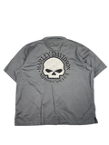 Harley-Davidson Skull Logo Button-Up Shirt (2XL)