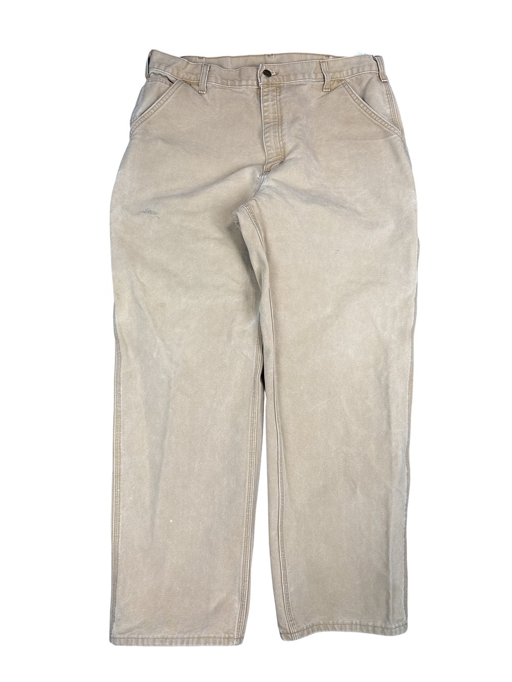 Carhartt Beige Double Knee Work Pants (38x32)