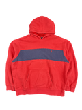 Polo Ralph Lauren Red and Navy Colorblock Hoodie (XXL)