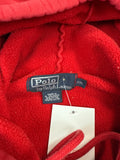 Polo Ralph Lauren Red and Navy Colorblock Hoodie (XXL)