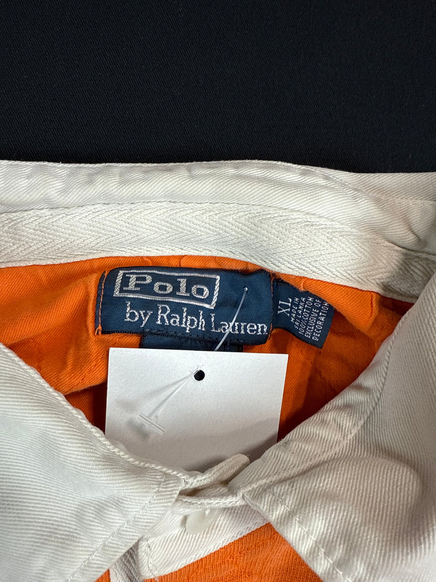 Polo Ralph Lauren Orange Crest Rugby Pullover (XL)