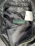 Harvé Benard Black Leather Jacket (XL)