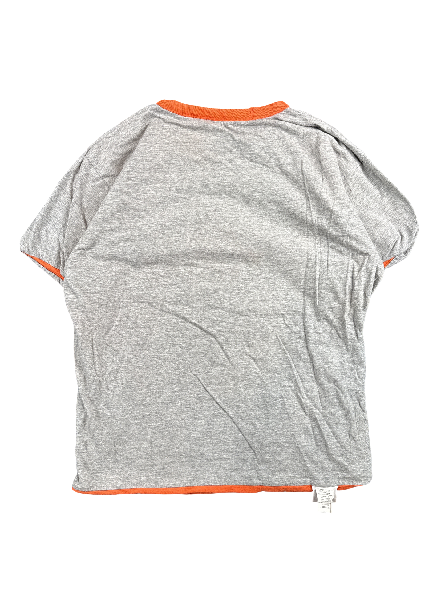 Auburn Tigers Grey and Orange Ringer T-Shirt (M)