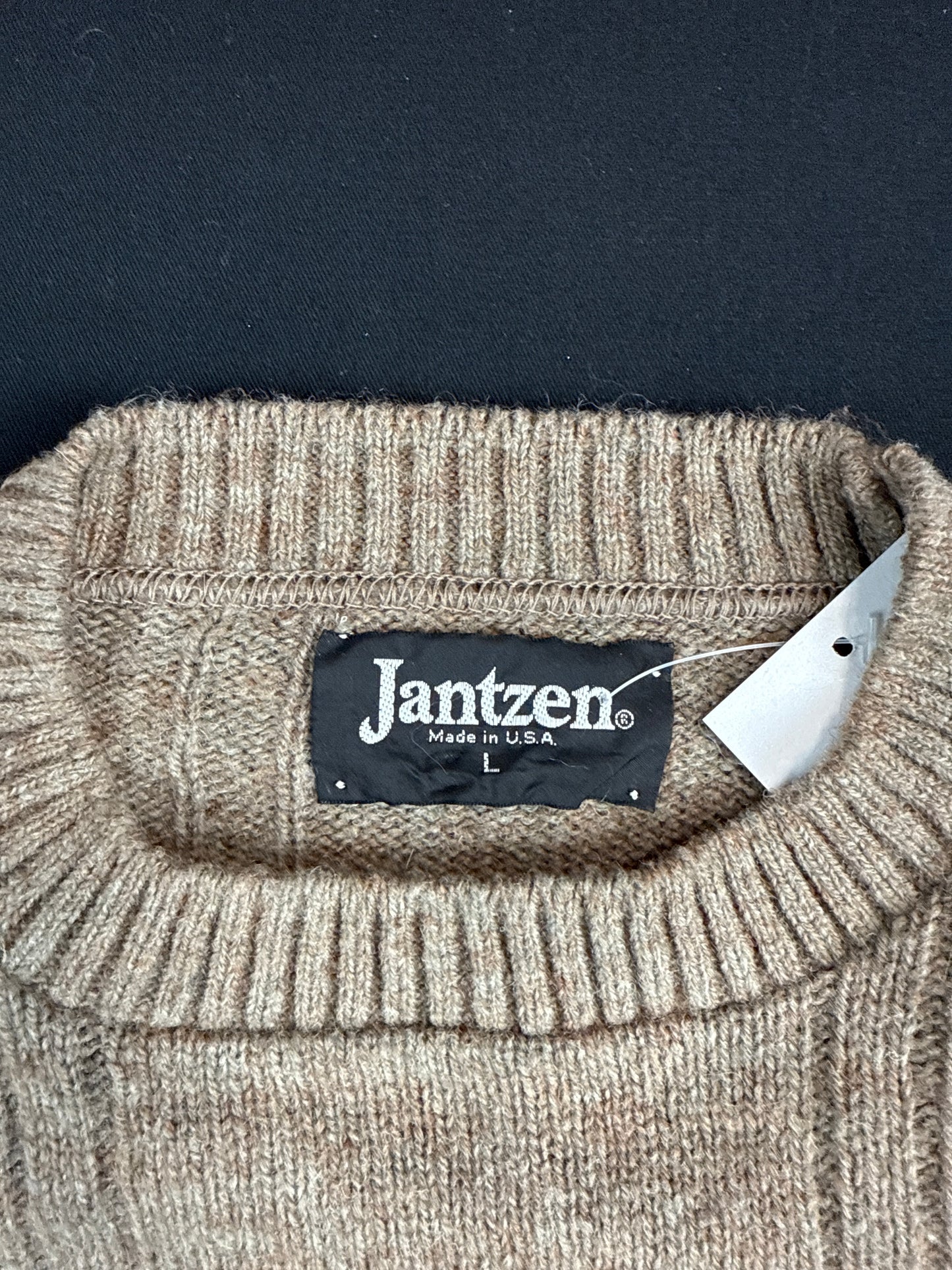 1980s Jantzen Colorblock Knit Pullover Sweater (L)