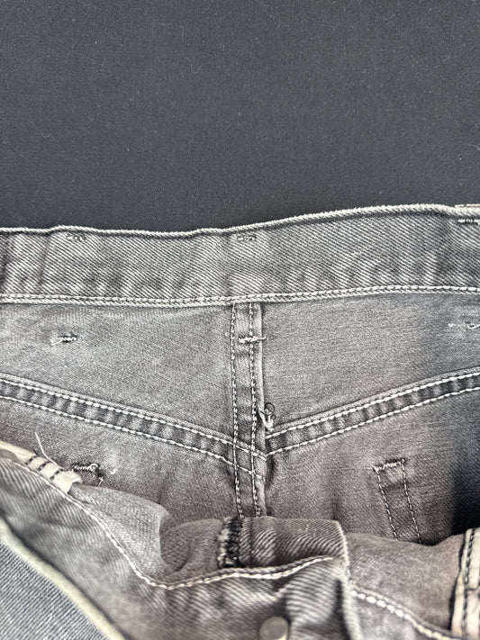 Faded Grey Denim Jeans