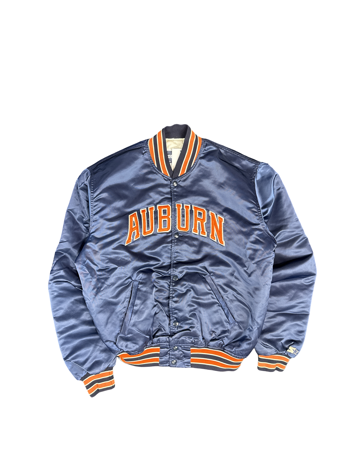 1990s Auburn Starter Satin Varsity Jacket (XL)
