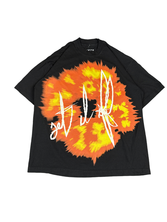 Offset Tears Fire Burst Graphic Tee (XL)