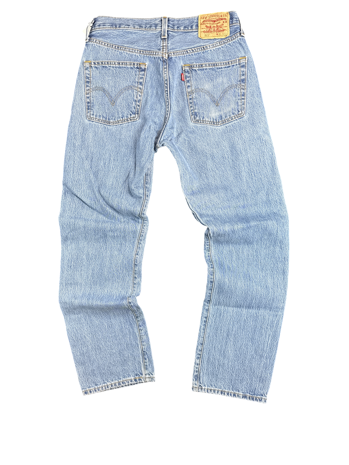 Levi's 501 Light Wash Denim Jeans (31x32)