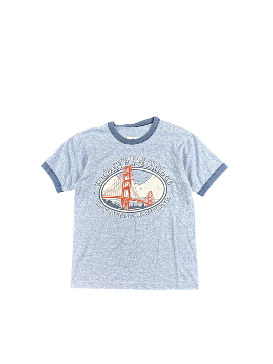 Golden Gate Bridge San Francisco Ringer Tee (S)