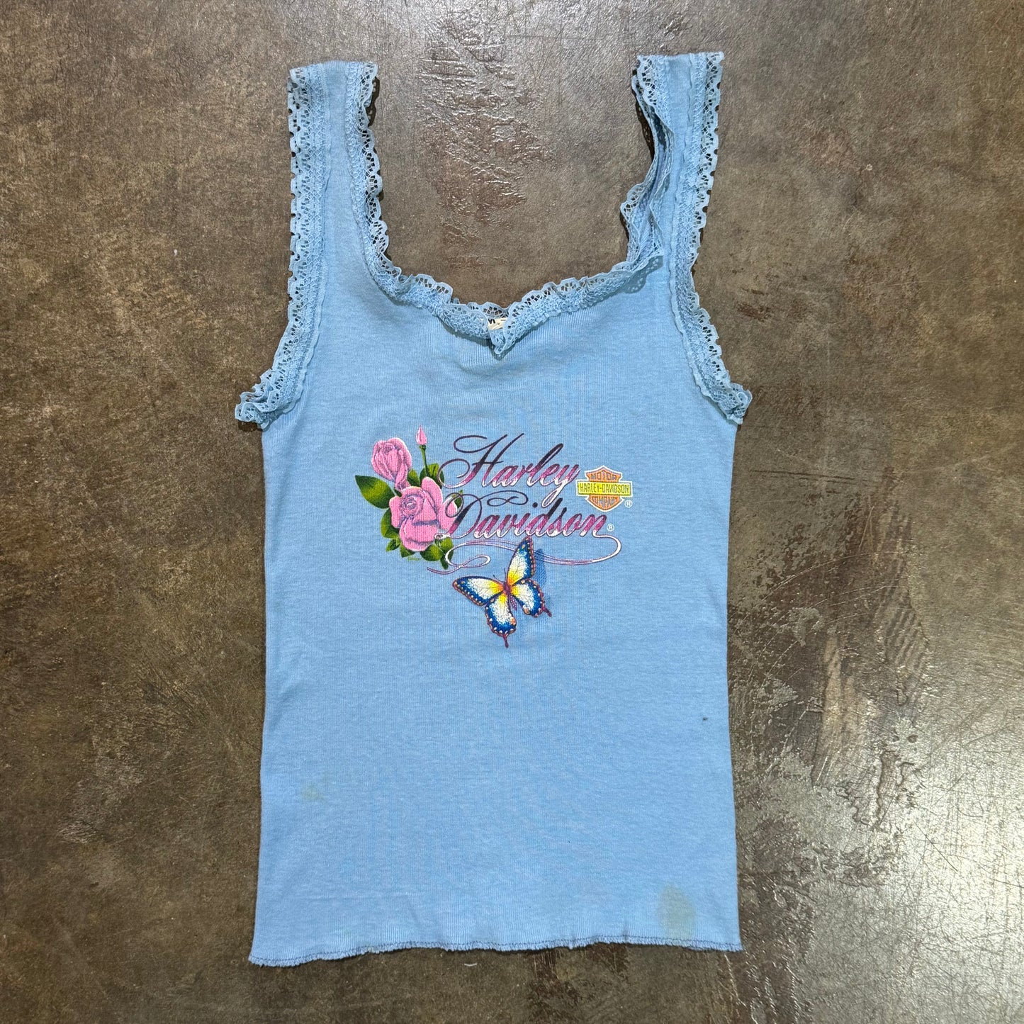 Harley-Davidson Floral Butterfly Tank Top