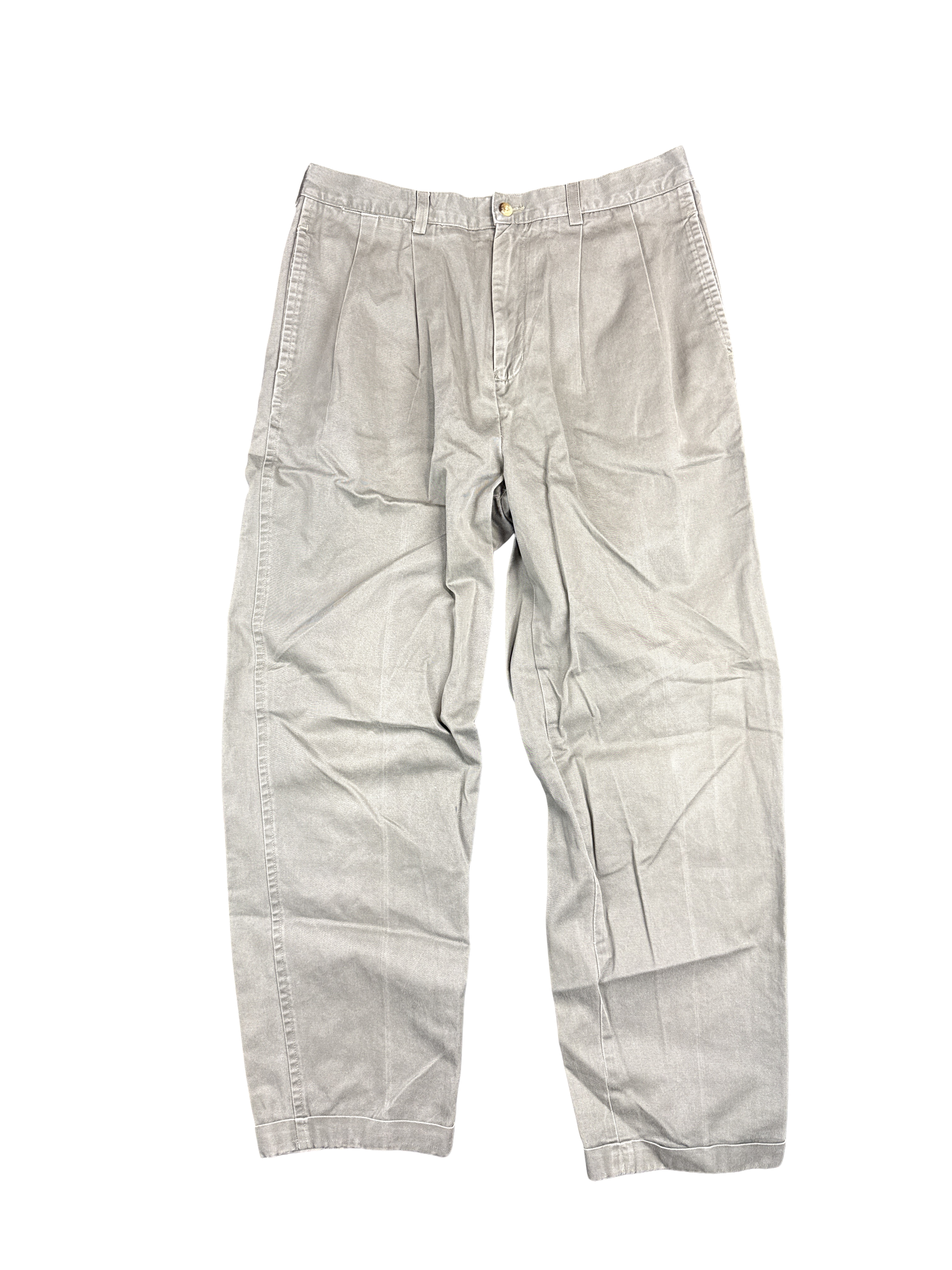 Nautica Pleated Cotton Chino Pants (35W x 34L)