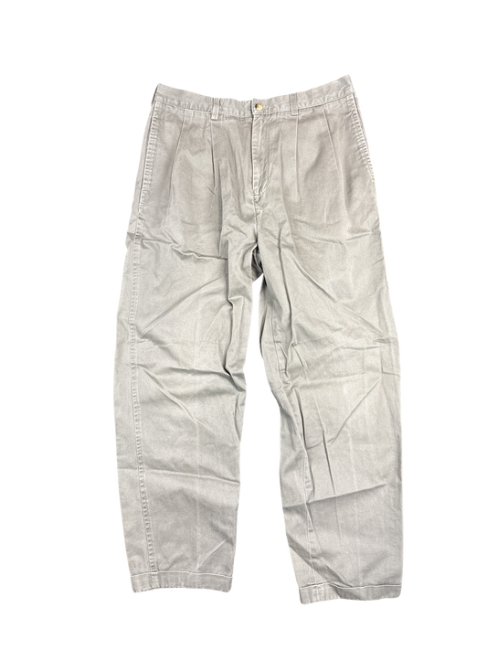 Nautica Pleated Cotton Chino Pants (35W x 34L)