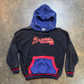 Vintage Atlanta Braves Black and Red Hoodie