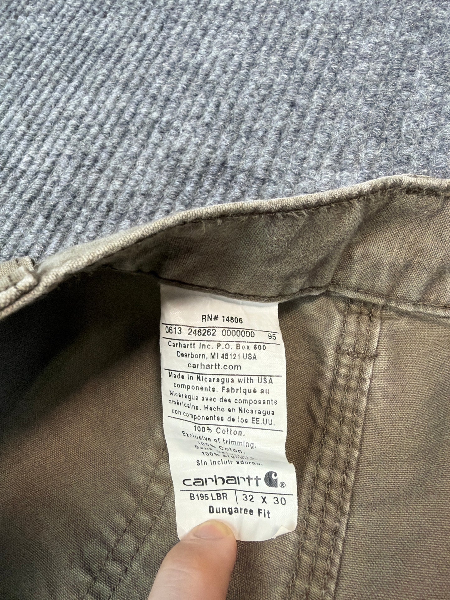 Carhartt Dungaree Fit Work Pants (32x30)