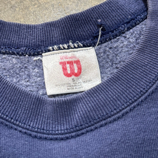 Vintage Navy Wilson Sports Crewneck Sweatshirt